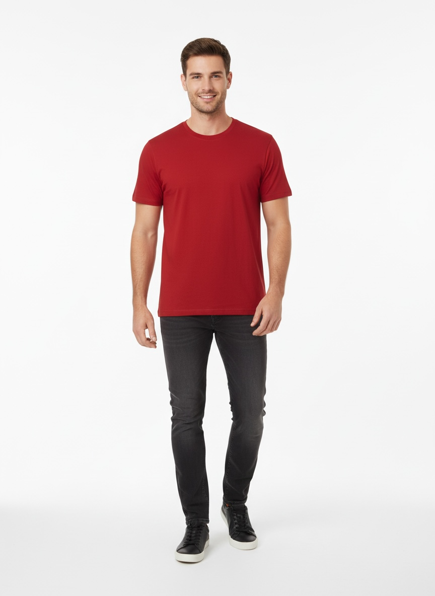 Half Sleeve Round Neck Poly cotton - blank apparel NZ